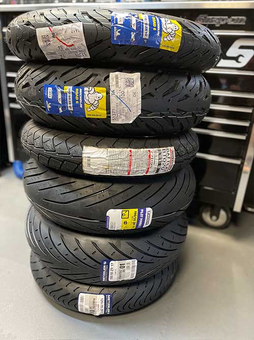 reifen für das Motorrad